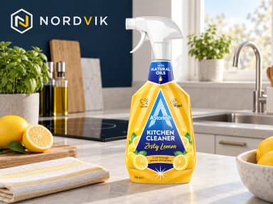 Astonish čistič kuchyně Zesty Lemon, 750 ml, produktová fotografie v prostředí Nordvik