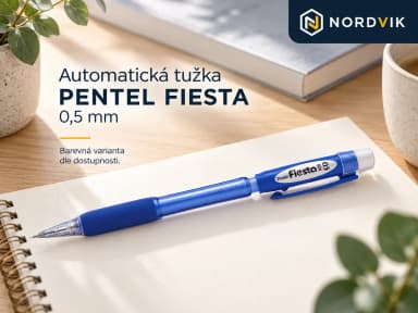 Automatická tužka PENTEL FIESTA, 0,5 mm, produktová fotografie v prostředí Nordvik