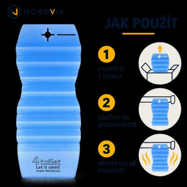 4Toilet vonná závěska do interiéru Oceán, 1 ks, návod k použití