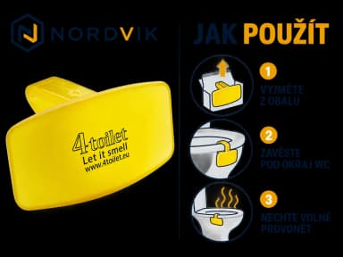 4Toilet vonná závěska na WC Mango, 1 ks, návod k použití
