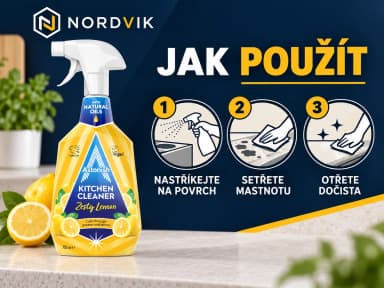 Astonish čistič kuchyně Zesty Lemon, 750 ml, návod k použití