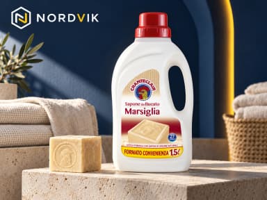 Chante Clair gel na praní Marseillské mýdlo, 1,5 l / 27 praní, produktová fotografie v prostředí Nordvik