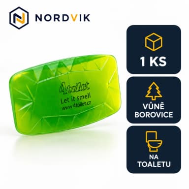 4Toilet vonná závěska na WC Borovice, 1 ks, produktová infografika