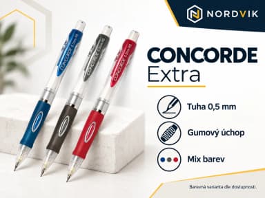 Automatická tužka CONCORDE Extra, 0,5 mm, asort, produktová infografika