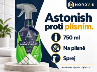 Astonish Specialist odstraňovač plísní, 750 ml, produktová infografika