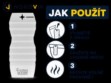 4Toilet vonná závěska do interiéru Citrón, 1 ks, návod k použití