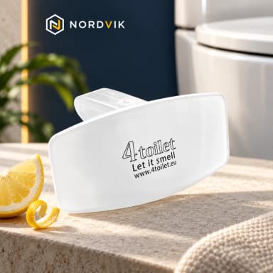 4Toilet vonná závěska na WC Citrón, 1 ks, produktová fotografie v prostředí Nordvik
